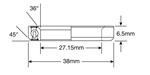 Roulement Enduro ACB 6805 SS - 440c Stainless (Angular Contact) - 27,15x38x6,5 (36x45°)